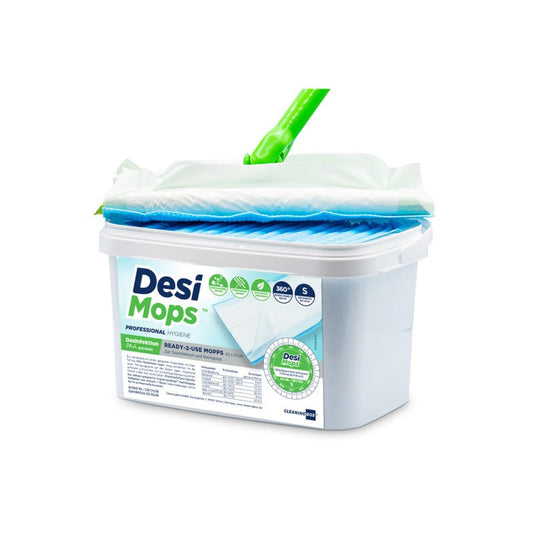 DesiMops 360° Desinfektionsmopps Spenderbox - Einmalmopps für Flächendesinfektion - Med-Praxisbedarf
