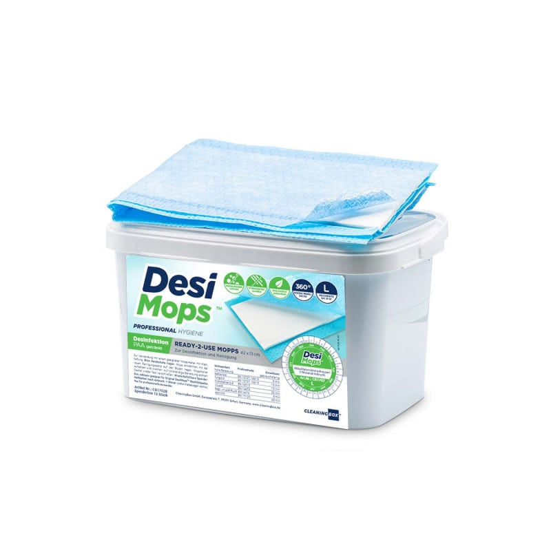 DesiMops Desinfektionsmopps Spenderbox - Einwegmopps zur Flächendesinfektion - Med-Praxisbedarf