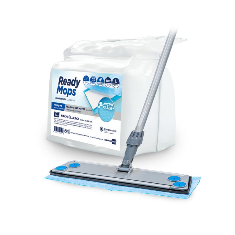 ReadyMops Allzweck Nachfüllpack geöffnet - Einzelmopps für Böden wie Fliesen und Laminat - Med-Praxisbedarf