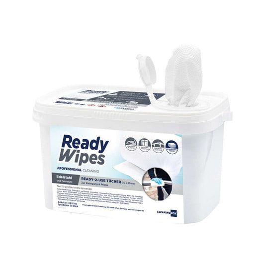 ReadyWipes Edelstahl und Fahrstuhl Reinigungstücher - für glänzende Oberflächen, fusselfrei - Med-Praxisbedarf