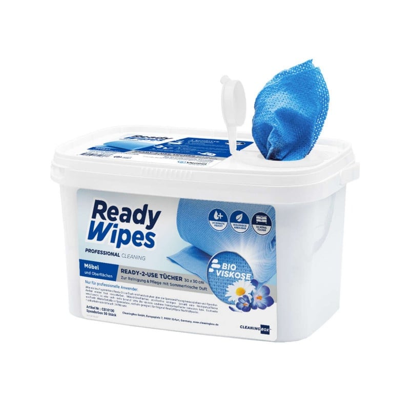 ReadyWipes Spenderbox - vorgetränkte Desinfektionstücher für Arztpraxen und Kliniken - Med-Praxisbedarf