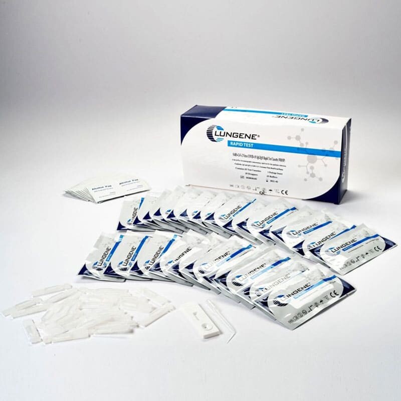 CLUNGENE Covid-19 Schnelltest Nasenabstrich - Antigen-Test für zuhause oder professionelle Anwendung - Med-Praxisbedarf