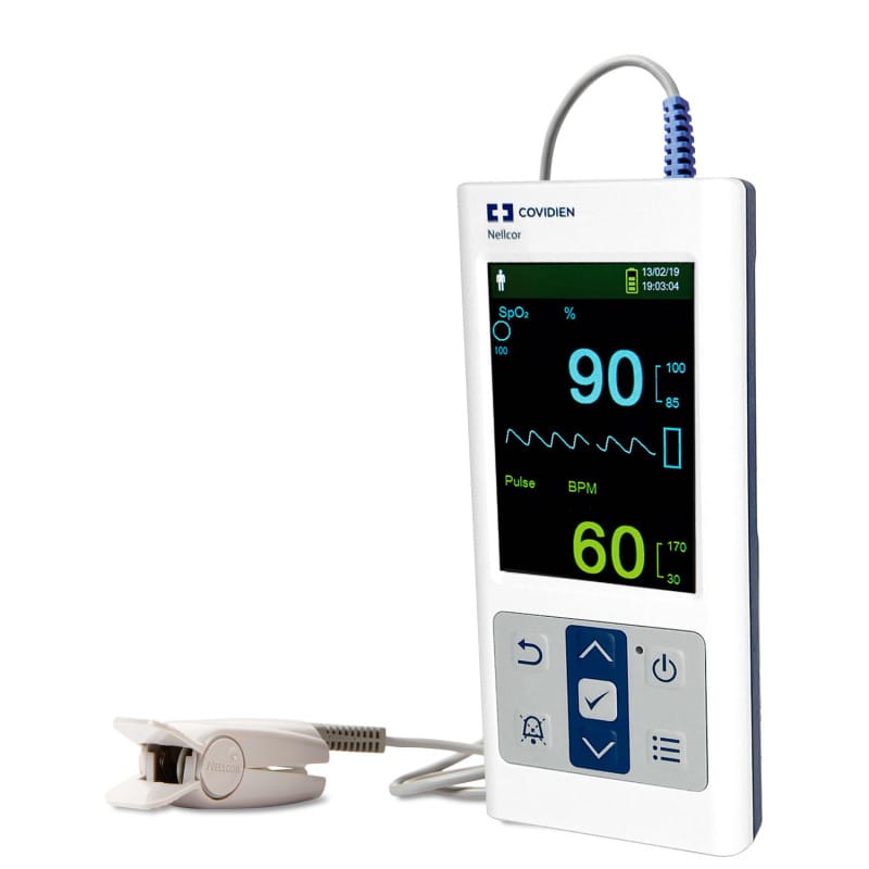 Nellcor PM10N Handheld Pulsoximeter von Covidien - Tragbares Gerät für Praxis und Klinik - Med-Praxisbedarf