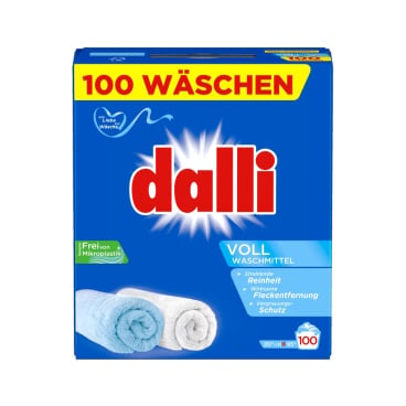 Vollwaschmittel dalli 100 WL - für medizinische Einrichtungen, 20-95°C - Med-Praxisbedarf