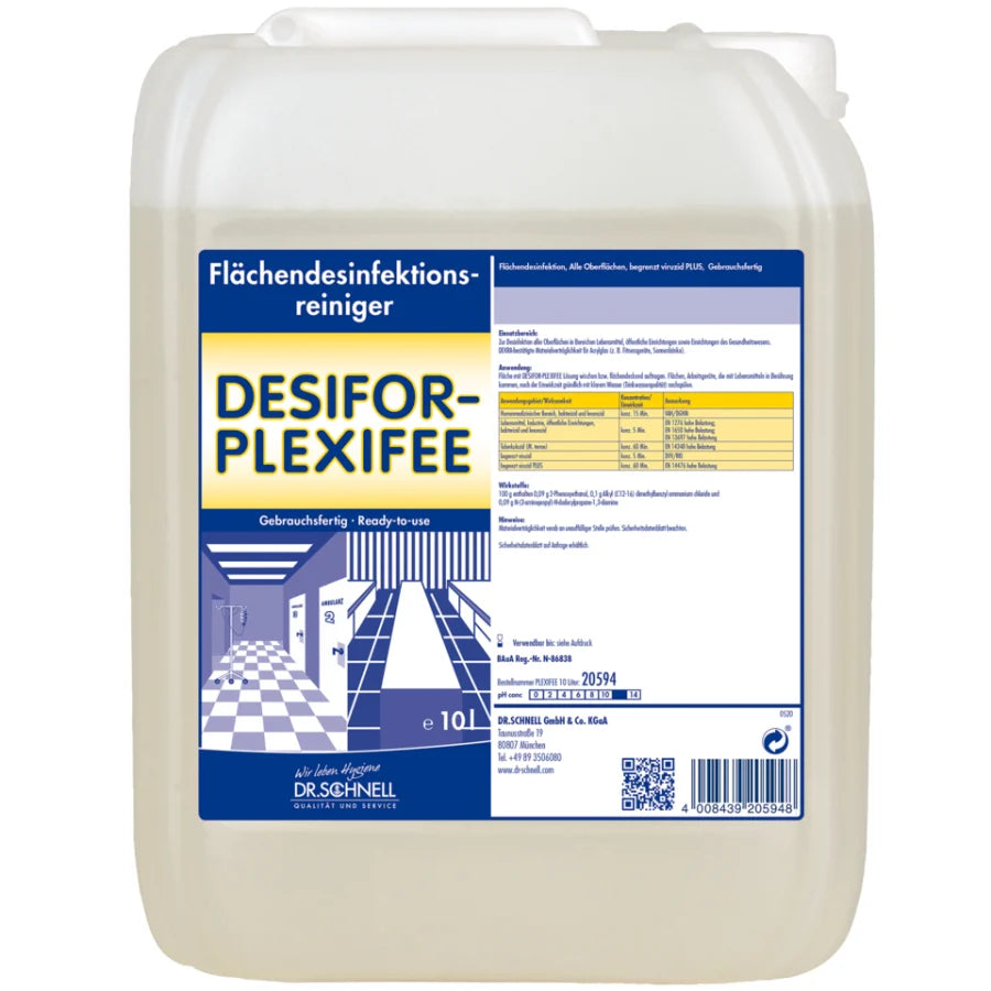 DESIFOR-PLEXIFEE Flächendesinfektion gebrauchsfertig - im praktischen Kanister, aldehydfrei - Med-Praxisbedarf