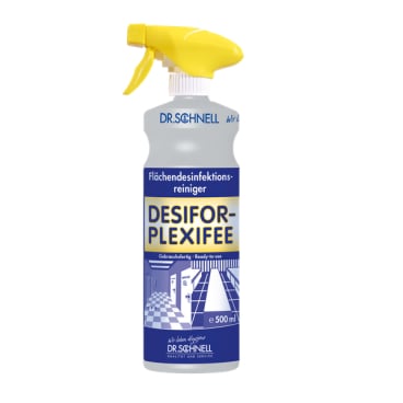 Flächendesinfektion DESIFOR-PLEXIFEE gebrauchsfertig - aldehydfreier Desinfektionsreiniger, Sprühflasche - Med-Praxisbedarf