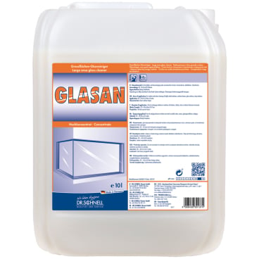 Dr. Schnell GLASAN Glasreiniger Konzentrat - Flasche mit Dosierhilfe für professionelle Reinigung - Med-Praxisbedarf