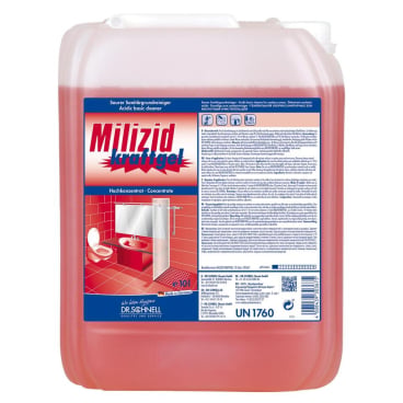 MILIZID Sanitär Kraftgel Anwendung - gelartig für senkrechte Flächen, keimtötend - Med-Praxisbedarf