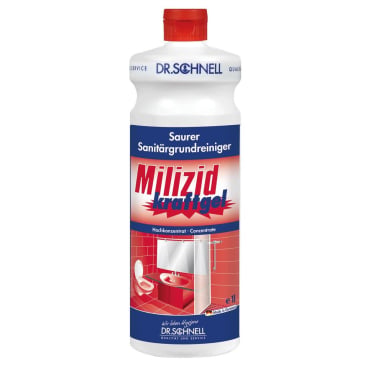 Sanitärreiniger Kraftgel MILIZID - hochkonzentriert, für Urinale und Toiletten - Med-Praxisbedarf