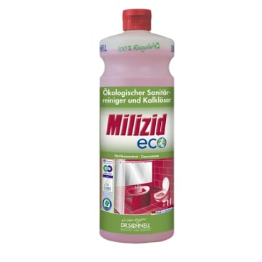 MILIZID eco Sanitärreiniger Konzentrat - saurer Profi-Reiniger für nachhaltige Gebäudereinigung - Med-Praxisbedarf