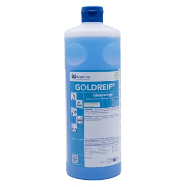 Dreiturm GOLDREIF® GLANZREINIGER - Leistungsstarkes Konzentrat für wasserfeste Oberflächen - Med-Praxisbedarf
