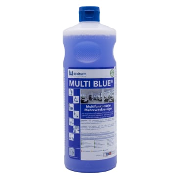 Dreiturm Mehrzweckreiniger MULTI BLUE - Sprühflasche im Einsatz, Universalreiniger - Med-Praxisbedarf