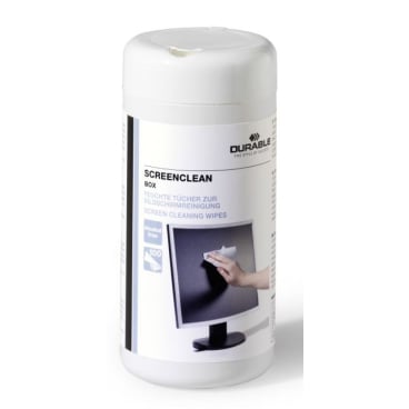 Bildschirmreinigungstücher Screenclean Box von DURABLE - schonende Reinigung für medizinische Displays - Med-Praxisbedarf