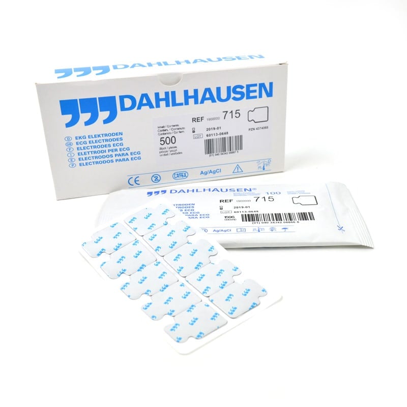 Dahlhausen EKG-Elektroden Einmal - 500 Stück Packung, für klinische Anwendung - Med-Praxisbedarf