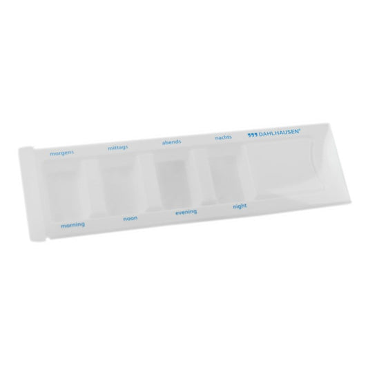 Tablettendispenser weiß von Dahlhausen - Medikamentenverwaltung, Fachmaß 25x42x15 mm - Med-Praxisbedarf