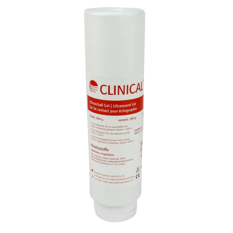 Farbloses Ultraschallgel Clinical - hochviskoses Gel für medizinische Ultraschalluntersuchungen - Med-Praxisbedarf