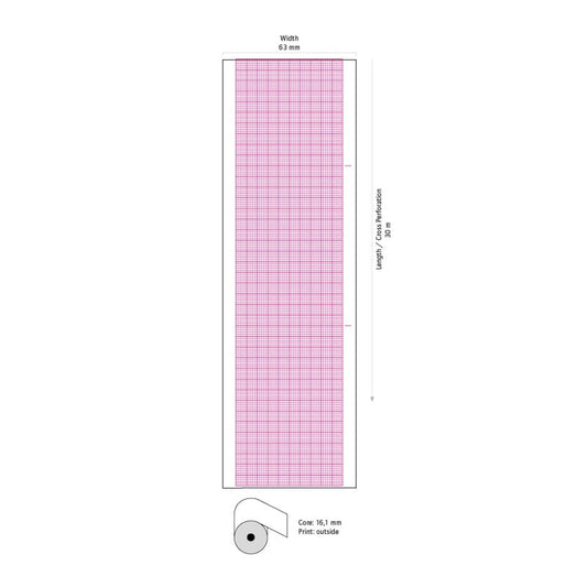 Nihon Kohden EKG-Papier - Thermodruckpapier für EKG-Geräte, geeignet für Praxis und Klinik - Med-Praxisbedarf