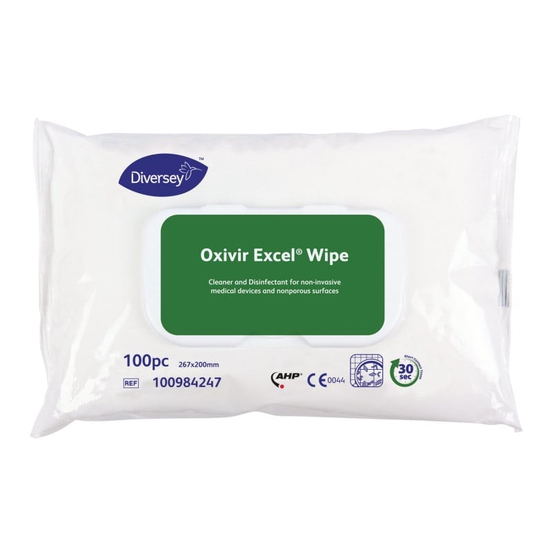 Oxivir Excel Wipe Desinfektionstücher - viruzide Tücher für Oberflächen, gebrauchsfertig - Med-Praxisbedarf