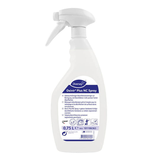 Oxivir Plus NC Spray Sprühflasche - Desinfektionsreiniger für nicht-poröse Oberflächen - Med-Praxisbedarf