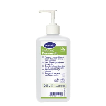Soft Care Dermasoft Hautpflegecreme unparfümiert - für beanspruchte Hände, rückfettend, 500 ml - Med-Praxisbedarf