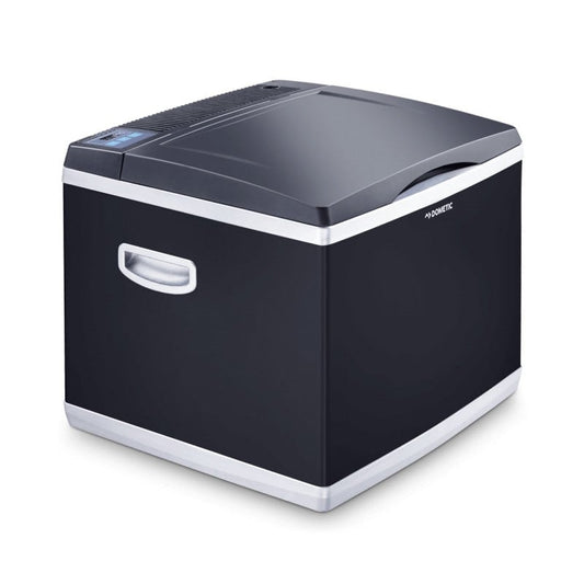Dometic CoolFun CK 40D Hybrid Kühlbox geöffnet - tragbare Kühl-Gefrier-Kombination für Transporte - Med-Praxisbedarf