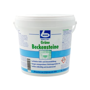 Dr. Becher Grüne Beckensteine - Hygienesteine für Urinale in medizinischen Einrichtungen - Med-Praxisbedarf