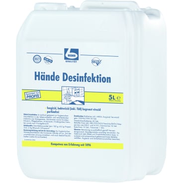 Dr. Becher Hände Desinfektion - Händedesinfektionsmittel für professionellen hygienischen Einsatz - Med-Praxisbedarf