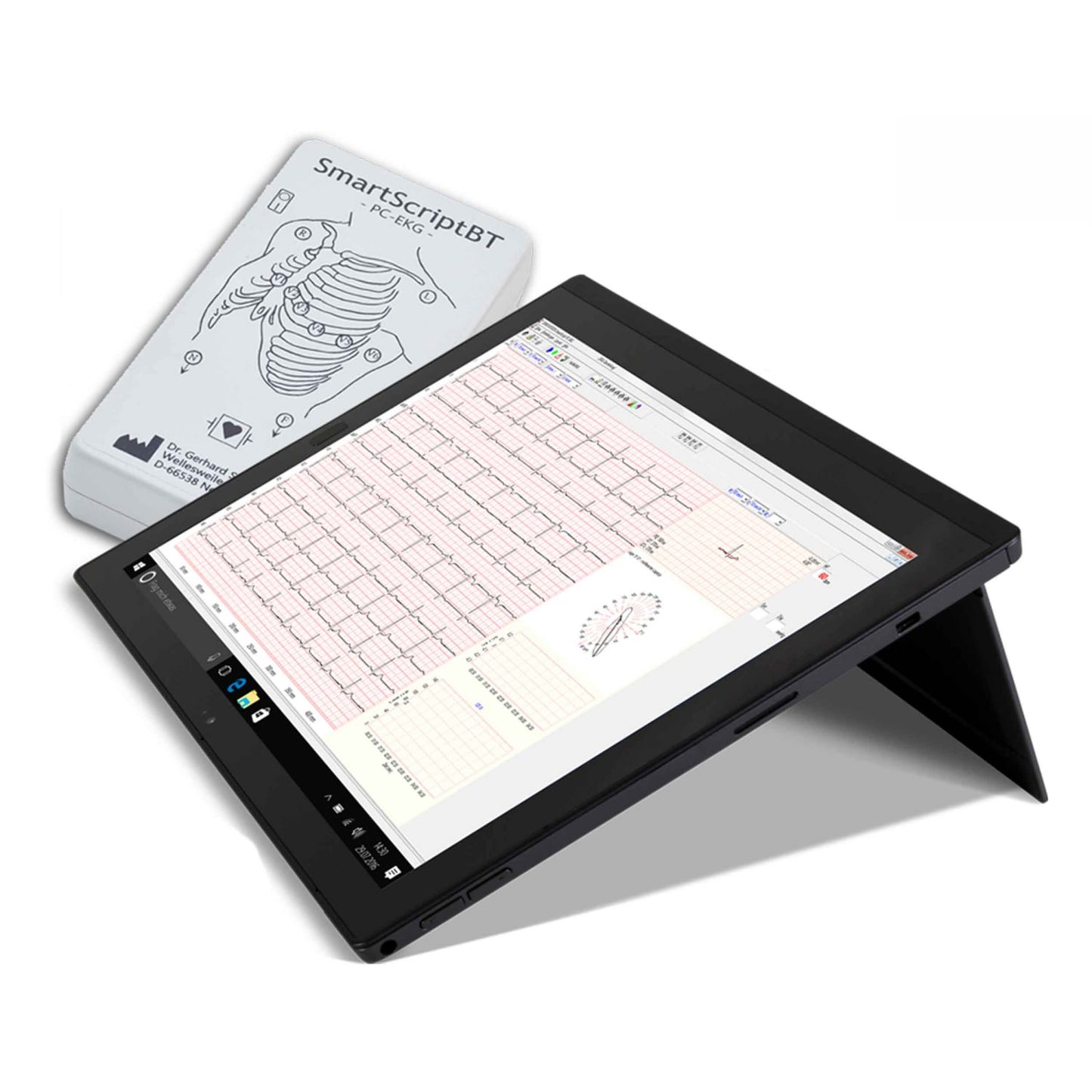 SmartScript Hausbesuchs-EKG Koffer - handliches und sofort einsatzbereites EKG-Set - Med-Praxisbedarf