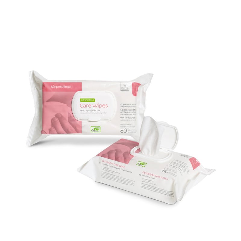 Desoderm Care Wipes Reinigungstücher - Pflegende Vliestücher für schonende Hautreinigung - Med-Praxisbedarf