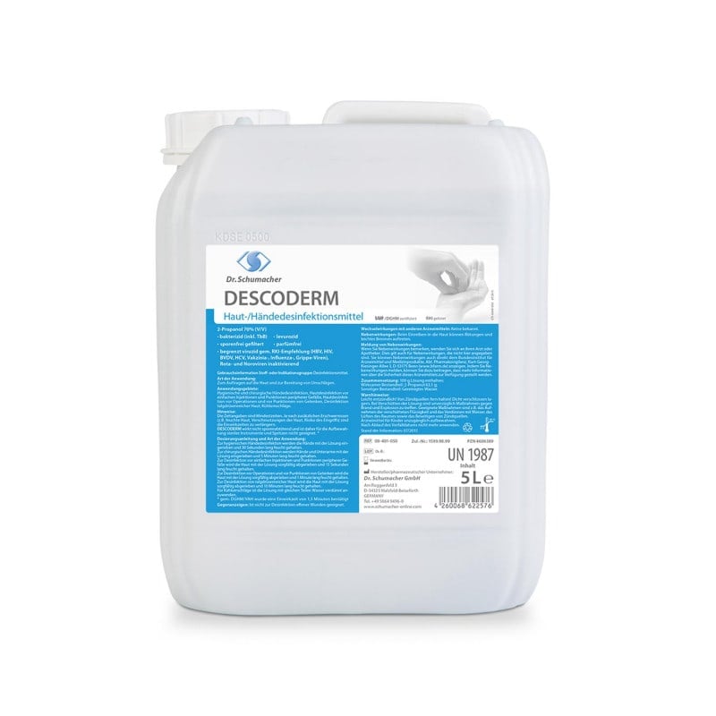 Descoderm Hautdesinfektion 500ml - schonende alkoholische Händedesinfektion - Med-Praxisbedarf
