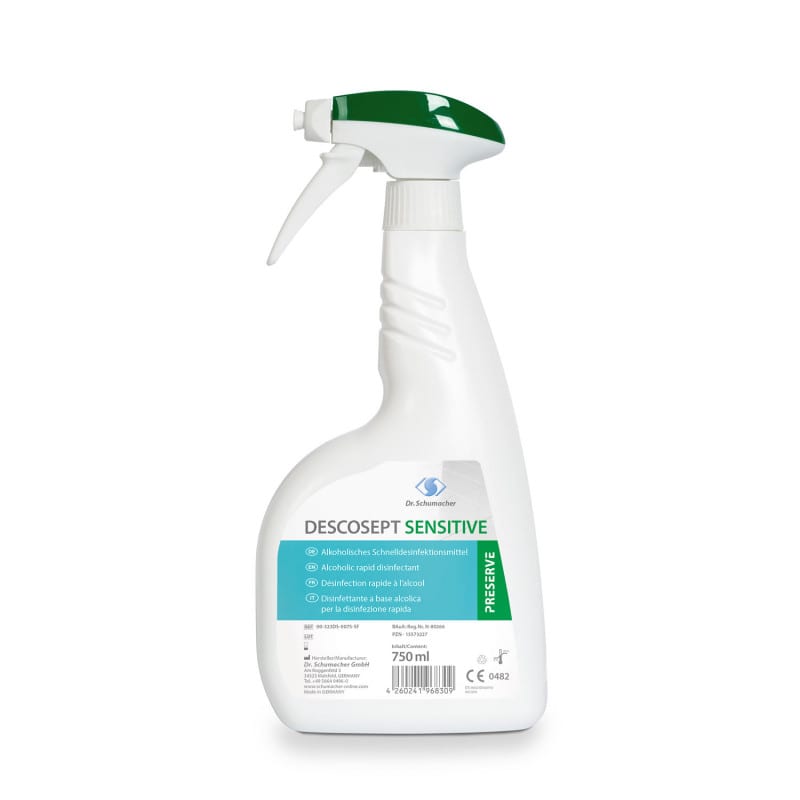 Descosept sensitive Sprühflasche - für sensible Bereiche und Oberflächen - Med-Praxisbedarf