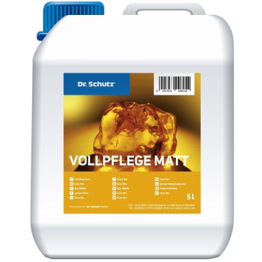 Vollpflege matt für medizinische Einrichtungen - Dr. Schutz Produkt für langlebigen Bodenschutz - Med-Praxisbedarf