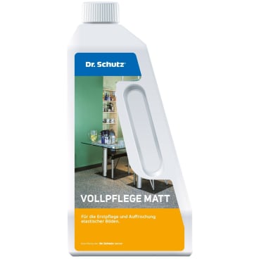 Dr. Schutz Vollpflege matt - Pflegelösung für elastische Böden mit mattem Schutzfilm - Med-Praxisbedarf