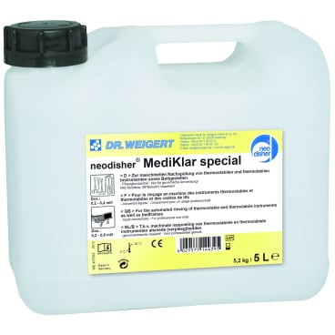 Nachspülmittel MediKlar special - von Dr. Weigert, Kanister für die maschinelle Aufbereitung - Med-Praxisbedarf