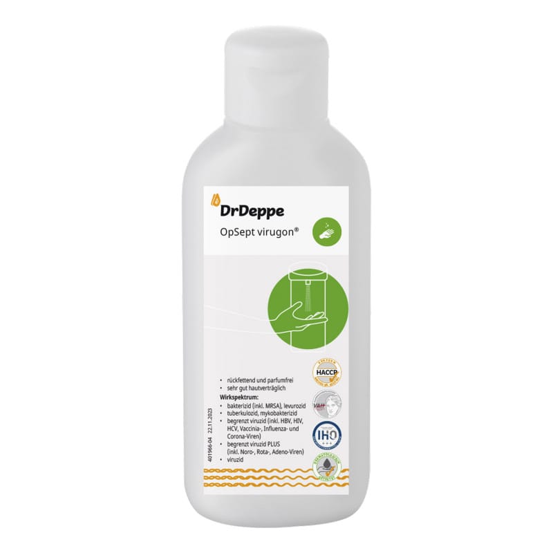 OpSept virugon Händedesinfektion - 1 Liter, ethanolbasiert und viruzid, für chirurgische Desinfektion - Med-Praxisbedarf