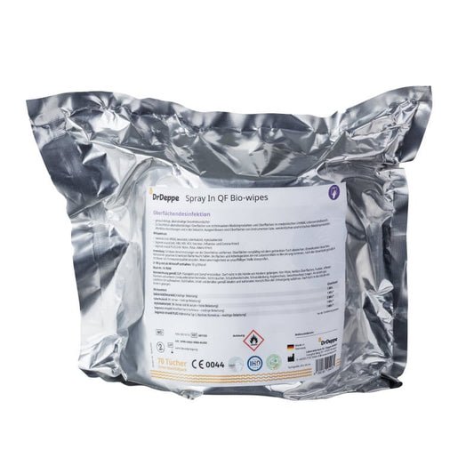Spray In QF Bio-wipes Nachfüllpack - Nachfüllpackung für den Desinfektionstücher-Spendereimer - Med-Praxisbedarf