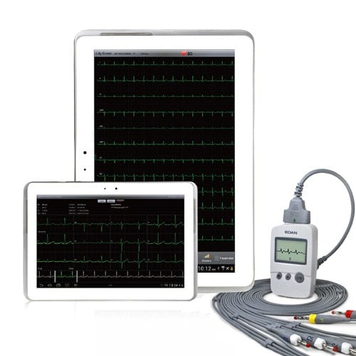 EDAN PADECG Tablet-EKG - 12-Kanal EKG-Gerät für kabellose Nutzung mit Tablet - Med-Praxisbedarf