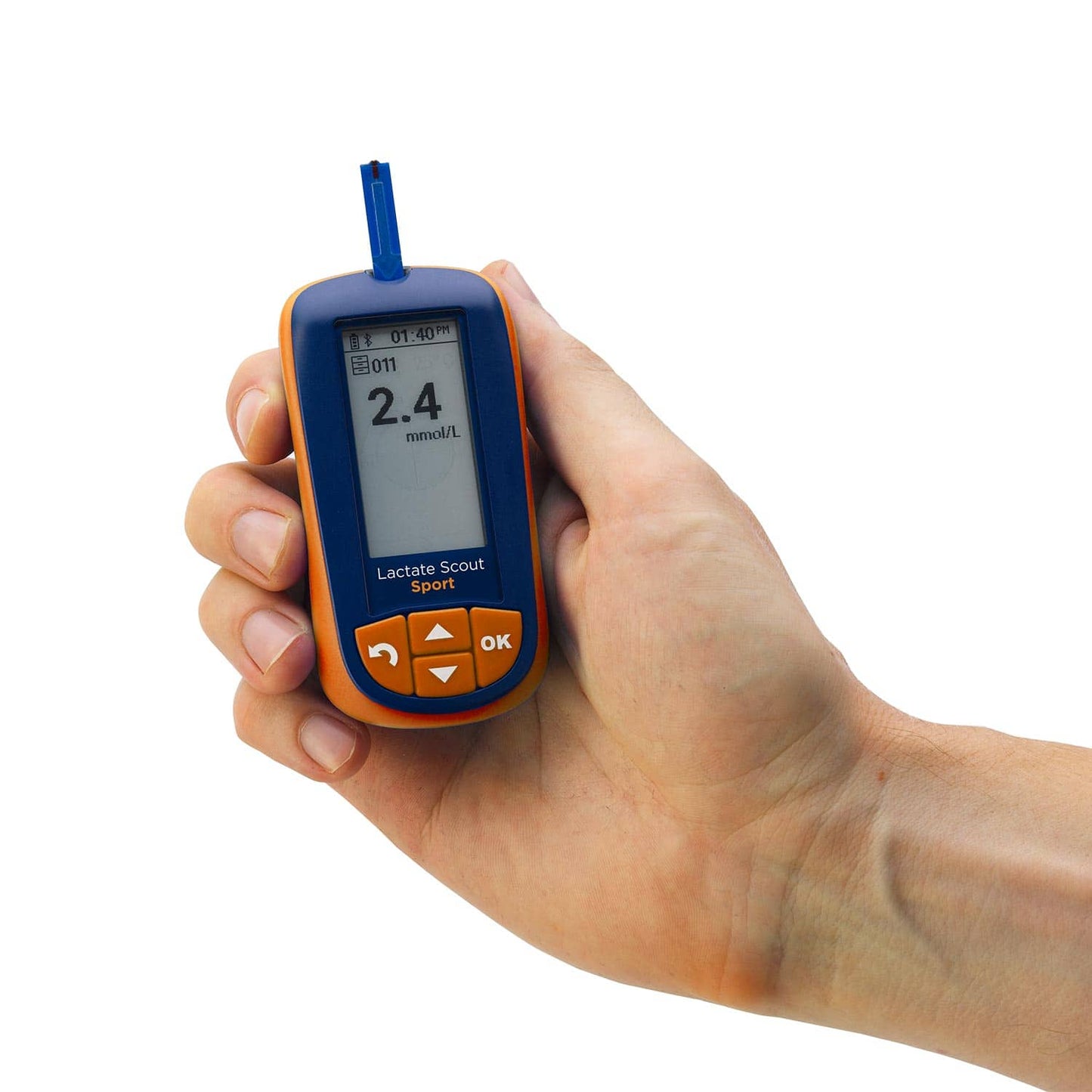 Lactate SCOUT Sport mit Teststreifen - Laktatmessgerät in praktischer Anwendung - Med-Praxisbedarf