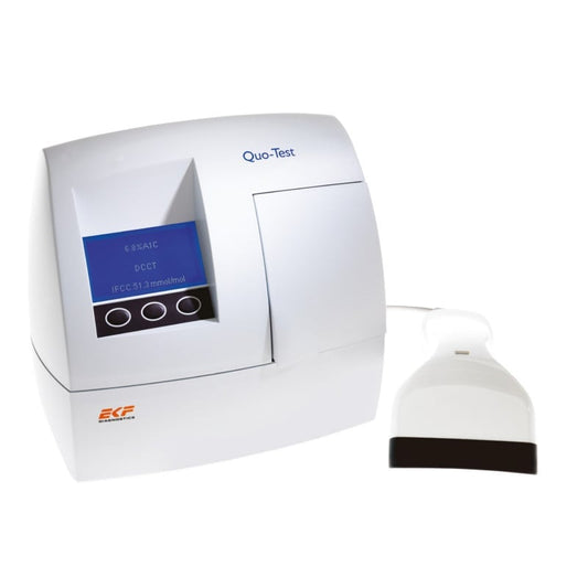 Quo-Test HbA1c Testgerät - vollautomatisches Analysegerät für professionelle Anwendung - Med-Praxisbedarf