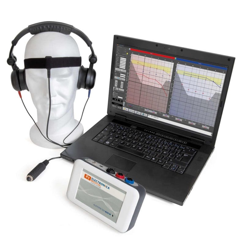 Audiometer 820M mit Knochenleiter - Hördiagnostik-Gerät mit Radioear Kopfhörer - Med-Praxisbedarf