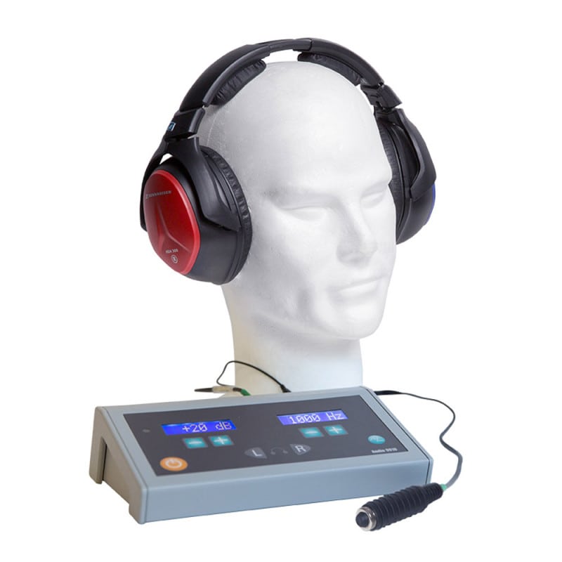 Screening-Audiometer 9910 Bedienpanel und Display - digitale Hörprüfung in der Praxis - Med-Praxisbedarf