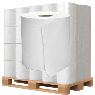 Naturweißes Rollenhandtuchpapier - 1-lagig für Pflegeeinrichtungen und Arztpraxen - Med-Praxisbedarf