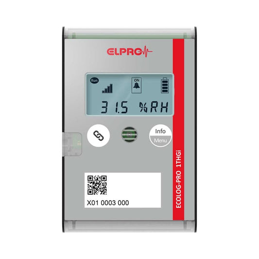 Datenlogger ECOLOG-PRO 1THGi für Temperatur und Luftfeuchtigkeit - misst -35°C bis +70°C, 0-100% rF - Med-Praxisbedarf