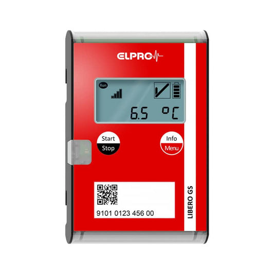 LIBERO GS Temperaturdatenlogger - breiter Messbereich von -40°C bis +70°C für kritische Sendungen - Med-Praxisbedarf
