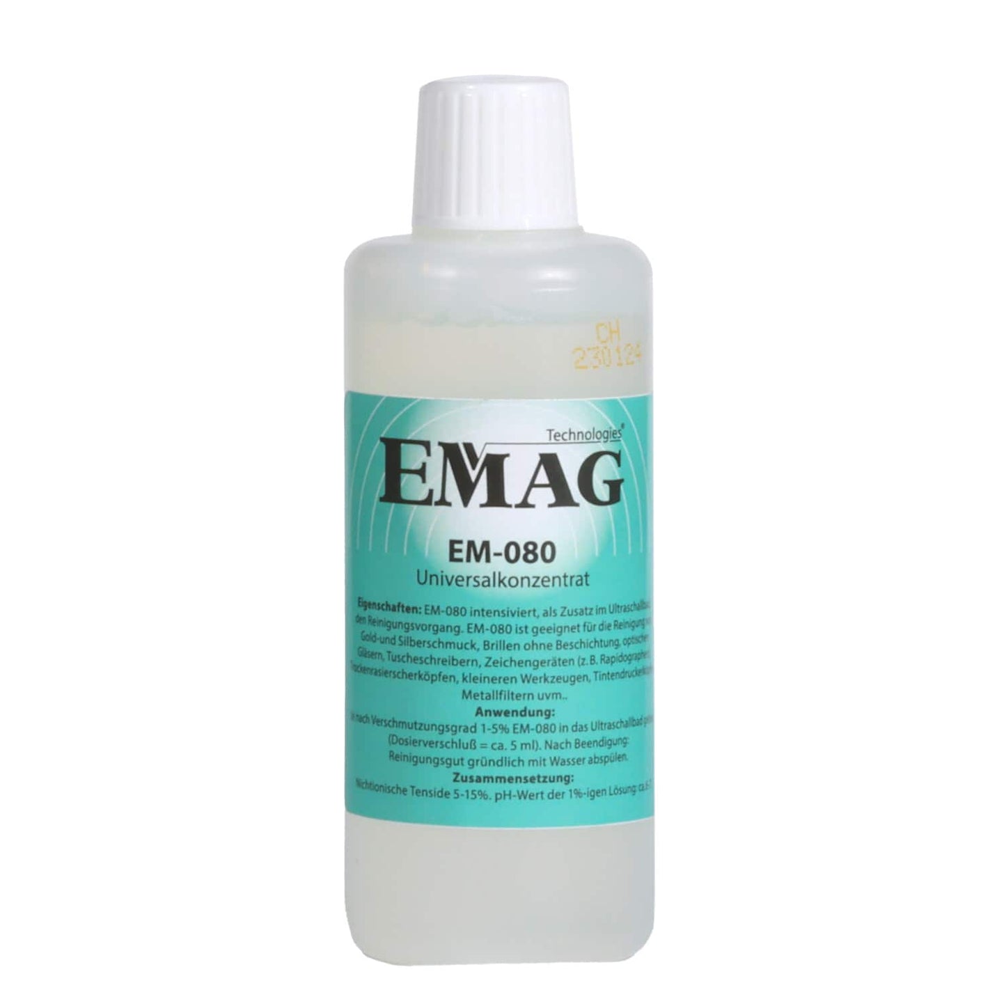 Emmi-04D Ultraschallreiniger Gerätefront - Bedienpanel und Display von EMAG - Med-Praxisbedarf