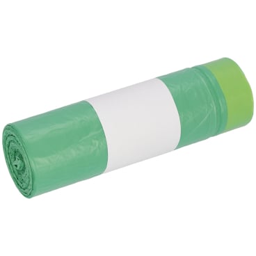 DEISS HDPE-Müllbeutel mit Zugband 60 Liter grün - für Arztpraxen, Kliniken und Pflegeeinrichtungen - Med-Praxisbedarf