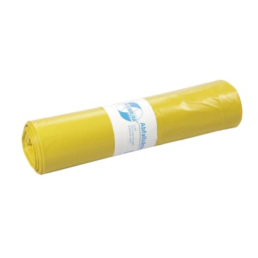 DEISS PREMIUM Abfallsack 120 Liter gelb T100 - ca. 1770 g/Rolle, extra stark - Med-Praxisbedarf