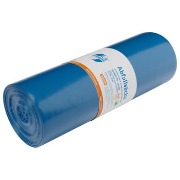 DEISS PREMIUM PLUS Müllsack 120L blau Superstarke Typ 120 - extra robuster Abfallsack für schwere Lasten - Med-Praxisbedarf