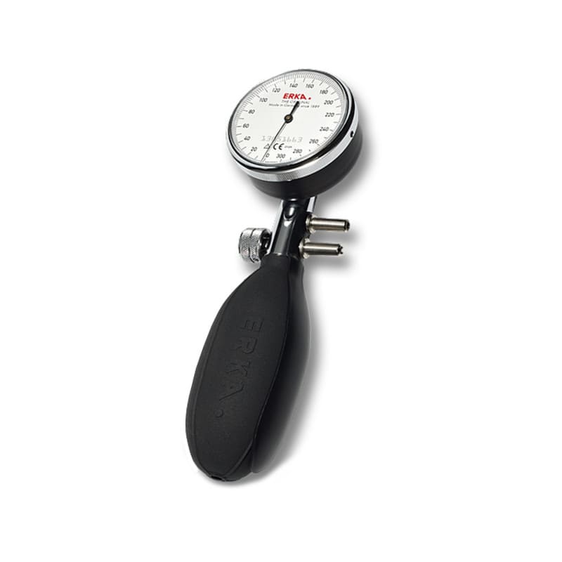 ERKA Profi Blutdruckmessgerät - robustes Quecksilber-Manometer mit Druckablassventil - Med-Praxisbedarf