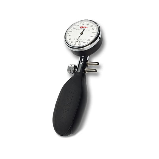 ERKA Profi Blutdruckmessgerät - robustes Quecksilber-Manometer mit Druckablassventil - Med-Praxisbedarf